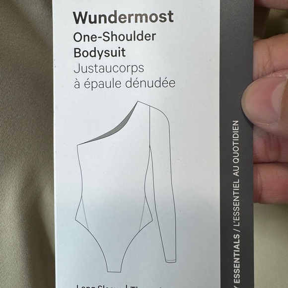 Lululemon Wundermost Ultra-Soft Nulu Long-Sleeve One-Shoulder Bodysuit - Picture 10 of 12